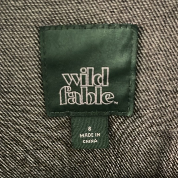 Oversized black jean jacket - Picture 3 of 3